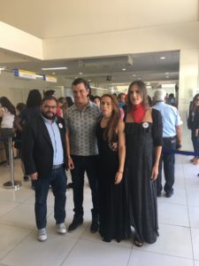 Franco Fuica, junto a Valeria Pinto y Kris Córdova.