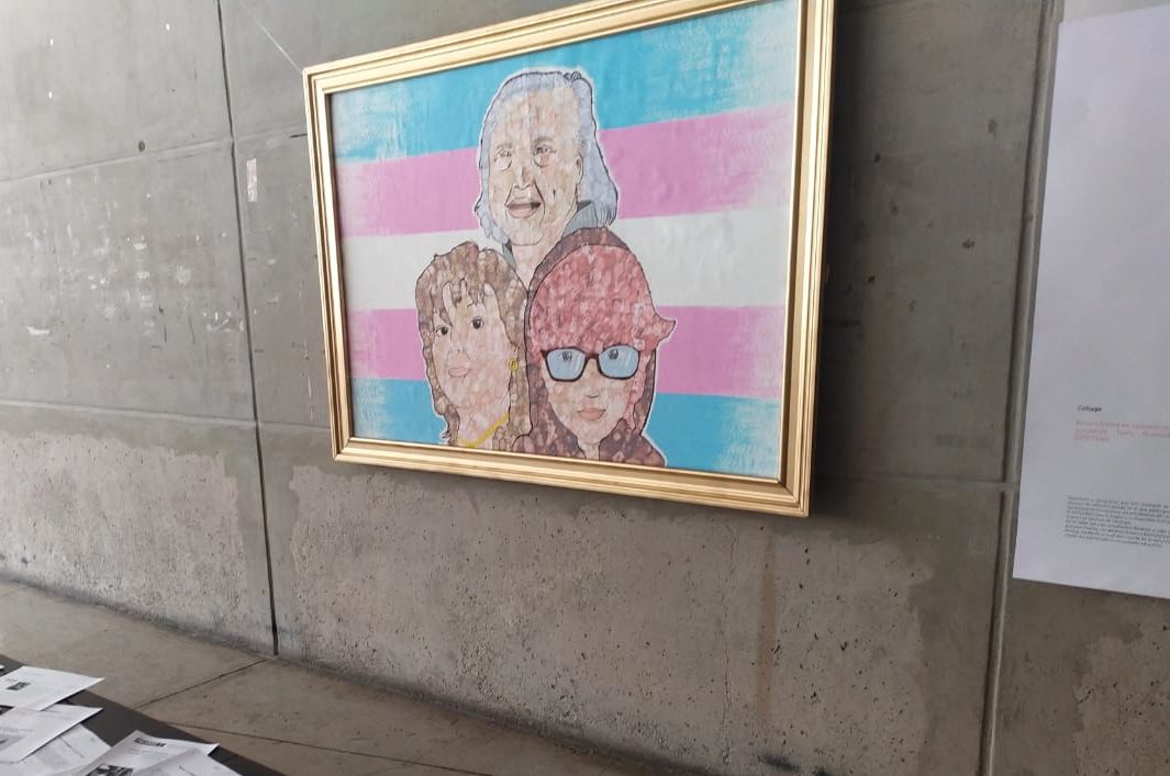 Work of art pays tribute to the trans memory at the Santiago library