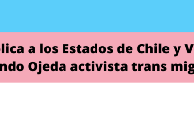 Arta Pública A Los Estados De Chile Y Venezuela, Fernando Ojeda Activista Trans Migrante