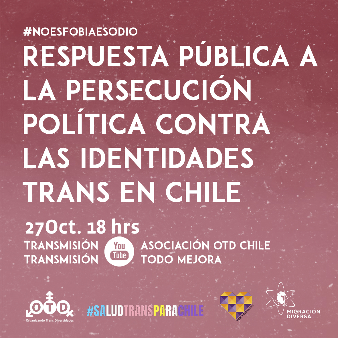 Respuesta pública a la persecución política contra las identidades trans en Chile