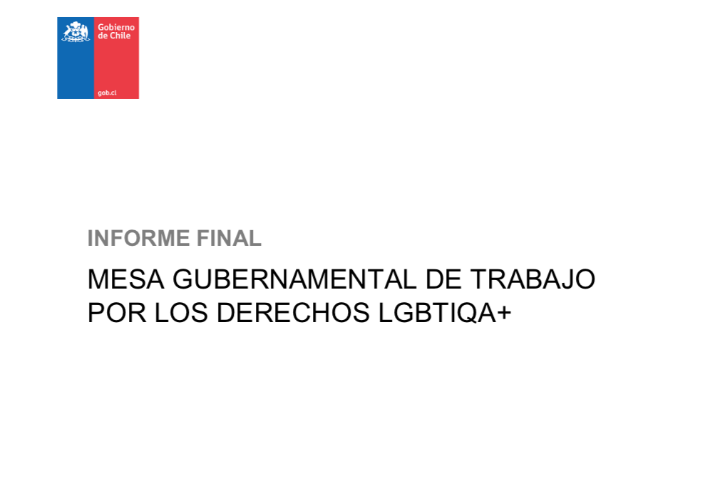 INFORME MESA GUBERNAMENTAL DE TRABAJO POR LOS DERECHOS LGBTIQA+ 2022